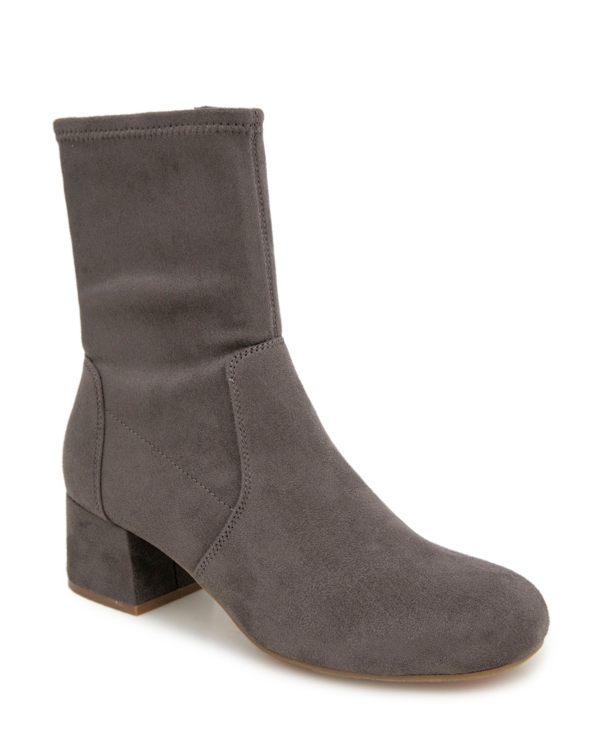 Women's Road Stretch Block Heel Booties - Concrete
