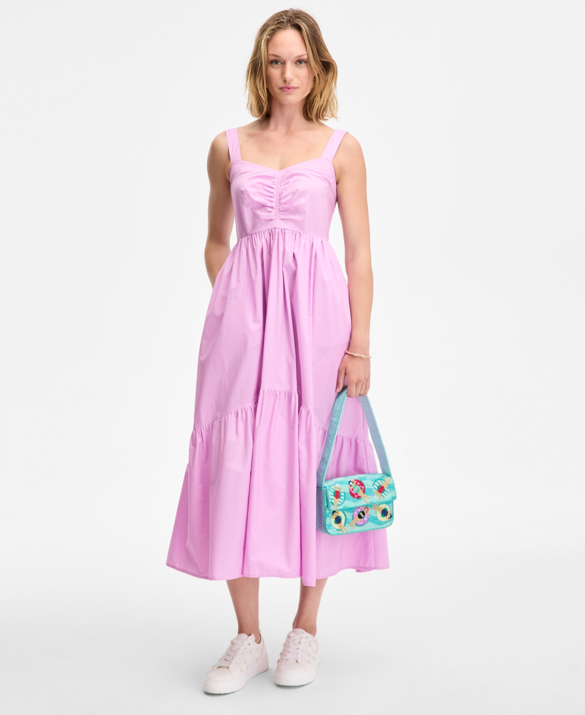 Women's Tiered Midi Dress, Exclusively at Macy's - So Lavender